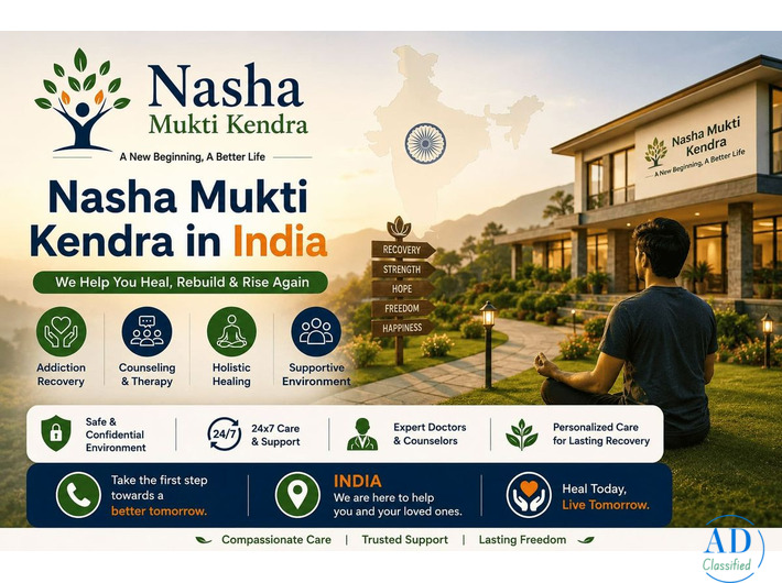 Nasha Mukti Kendra in India – Your Journey to a Healthier Life Starts Here