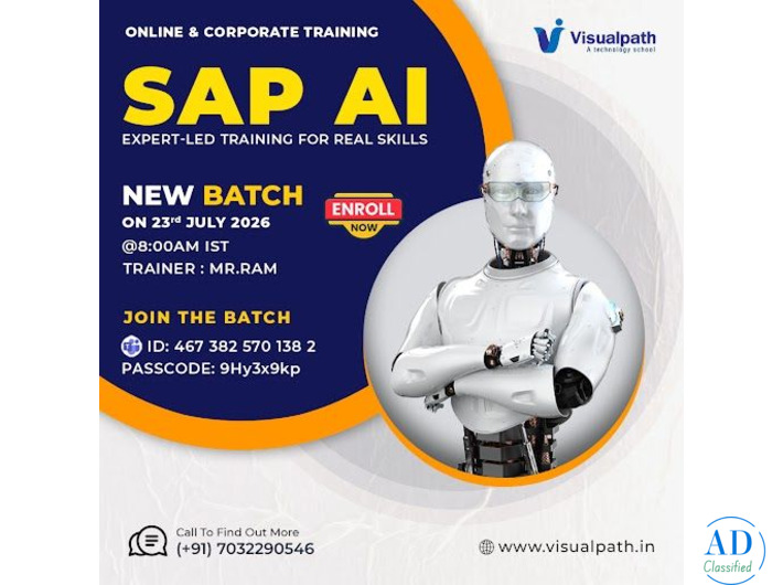 Join the SAP AI Online Training New Batch on July 23