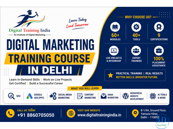 Digital Marketing Training Course in Delhi – Learn Practical Skills for Career Success
