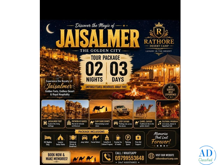 Top-Rated Desert Safari in Jaisalmer for Families & Couples