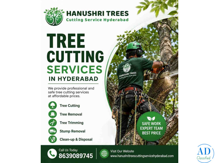 Best Tree Cutting Services in Hyderabad for Homes & Commercial Properties