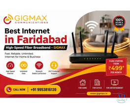 Best Internet in Faridabad | High-Speed Fiber Broadband – GIGMAX