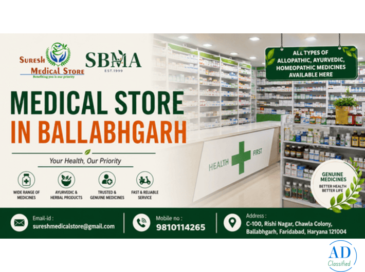 Medical Store in Ballabhgarh