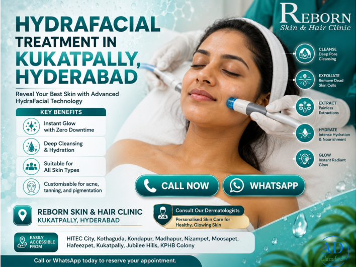 Hydrafacial Facial Treatment for Glowing Skin in Kukatpally