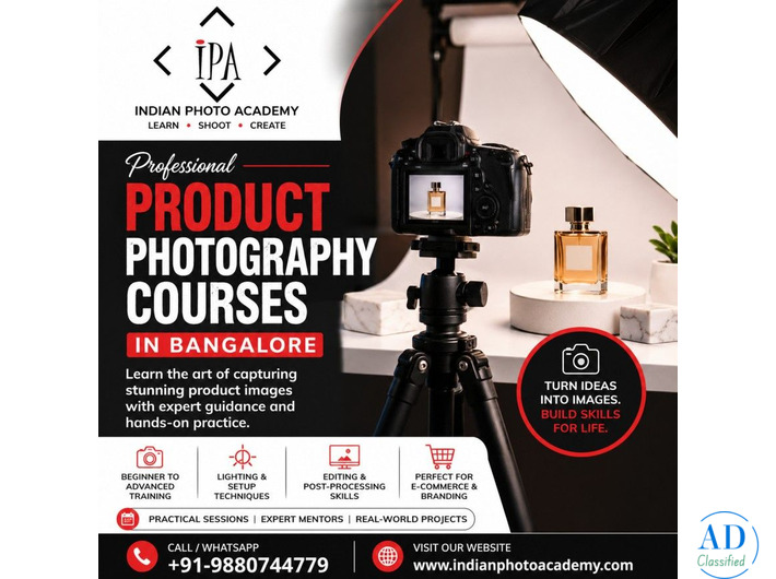 product photography course in Bangalore