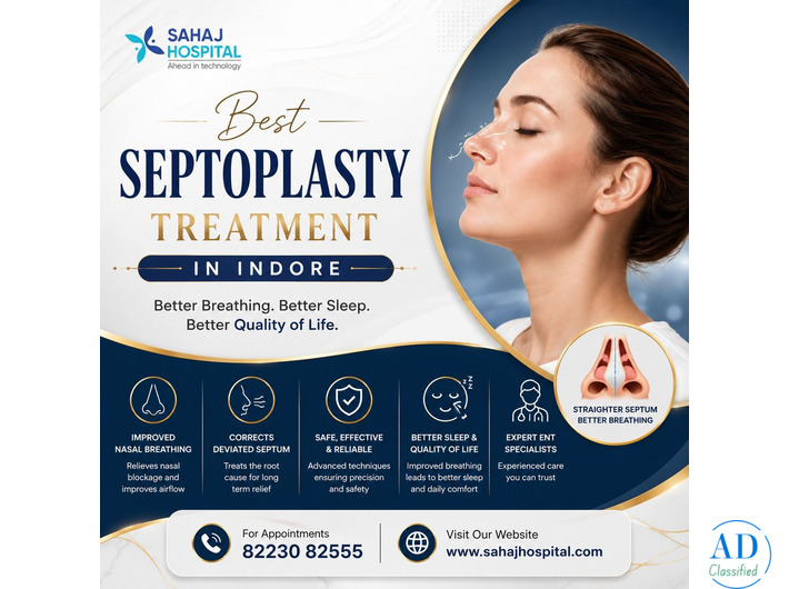 Best Septoplasty Treatment in Indore - Sahaj Hospital