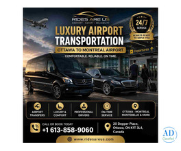 Luxury Airport Transportation Ottawa to Montreal Airport  Description