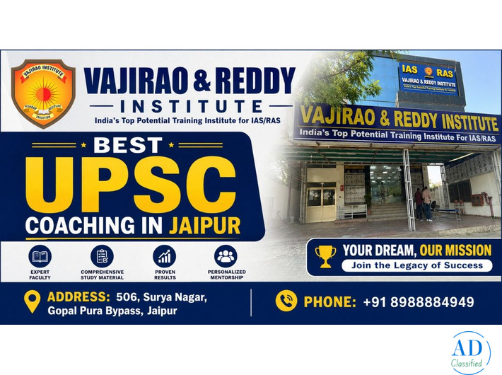 Best UPSC Coaching in Jaipur-Vajirao and Reddy Institute