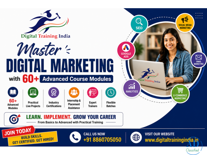Master Digital Marketing with 60+ Advanced Course Modules