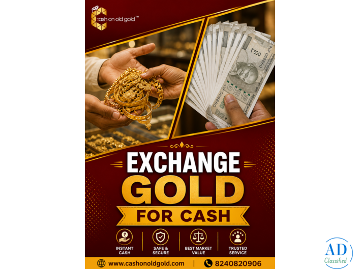 Exchange Gold for Cash at Best Rates
