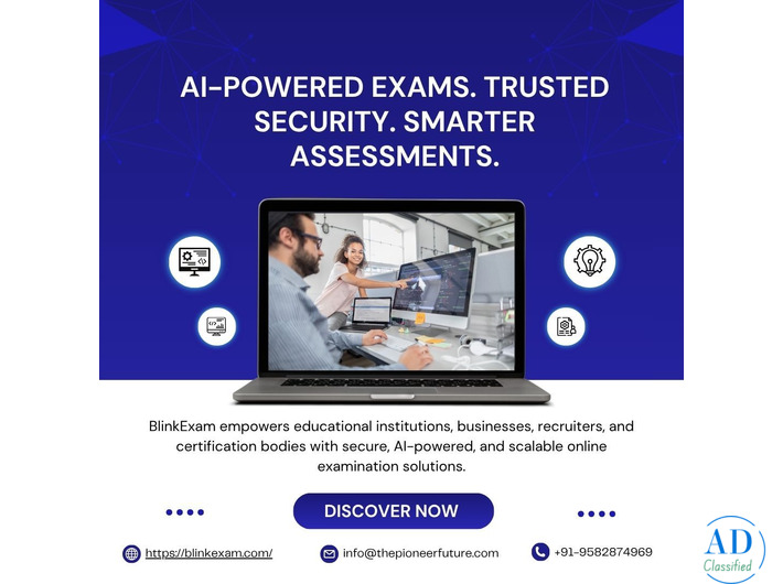 Enterprise Online Examination Software with AI Monitoring – BlinkExam