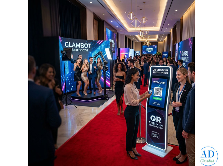 Engage Your Guests with Interactive QR Check-In & Glambot Experience!