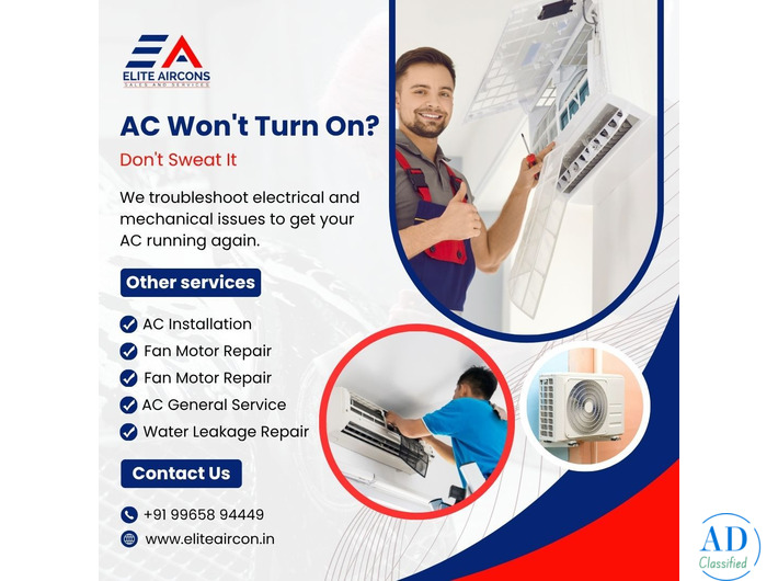 AC Won’t Turn On? Expert AC Service Center in Trichy