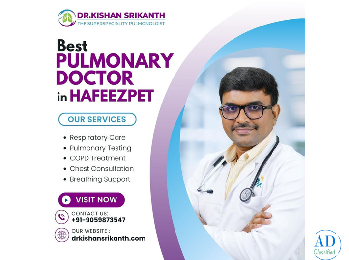 Best Pulmonary Doctor  in Hafeezpet | Dr. Kishan Srikanth Juvva