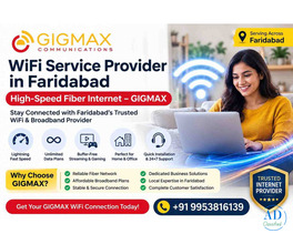 WiFi Service Provider in Faridabad | High-Speed Fiber Internet – GIGMAX