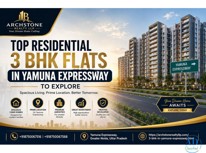 Top Residential 3 BHK Flats in Yamuna Expressway to Explore