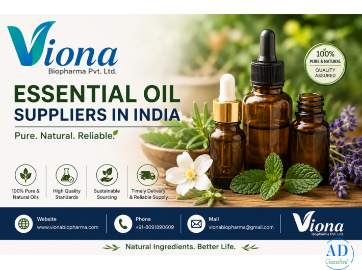 Essential Oil Suppliers in India | Viona Biopharma