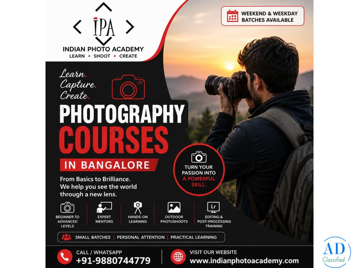 photography course in Bangalore
