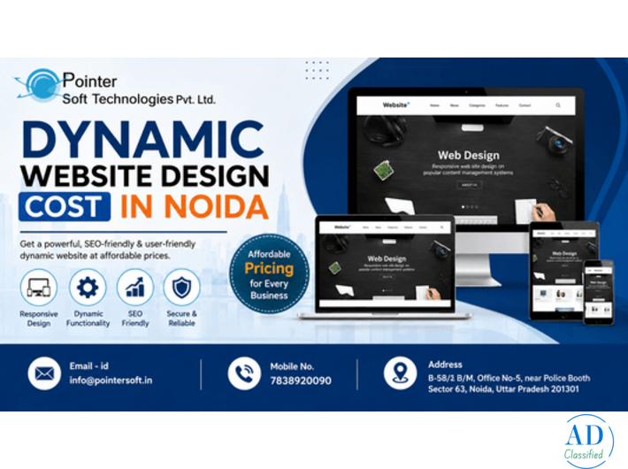 Dynamic Website Design Cost in Noida
