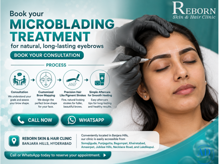 Professional Microblading Treatment in Banjara Hills, Hyderabad