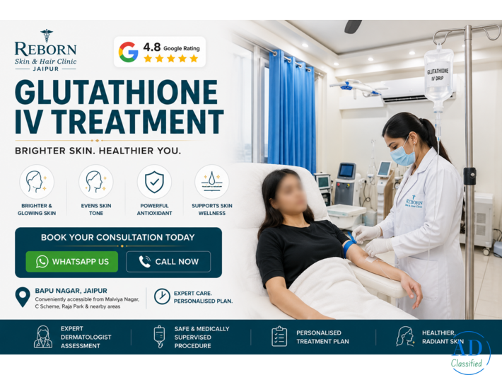 Glutathione IV Therapy in Jaipur for Personalized Skin Care