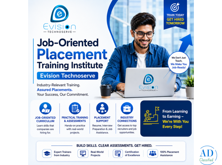 Job-Oriented Placement Training institute - Evision Technoserve