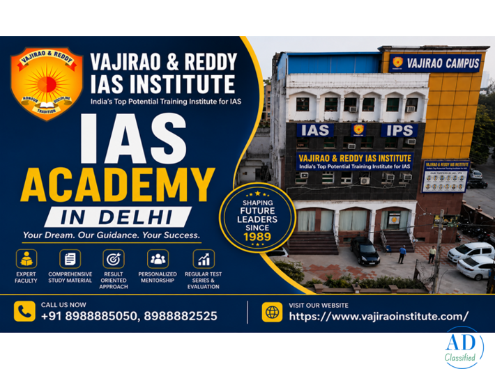 IAS Academy in Delhi-  Vajirao & Reddy Institute