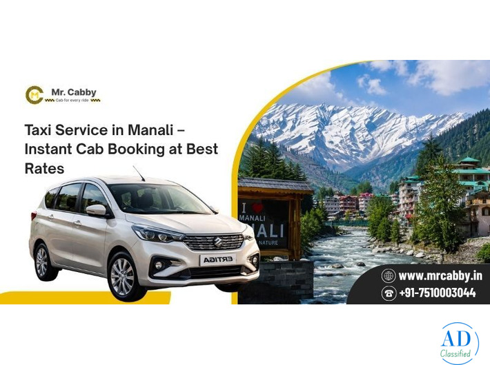 Taxi Service in Manali – Cab Booking for Local & Outstation Trips