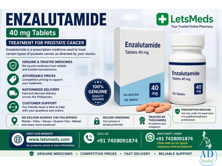 Trusted and Genuine Enzalutamide Medicines Suppliers in Cebu City Philippines