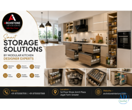 Smart Storage Solutions by Modular Kitchen Designer Experts