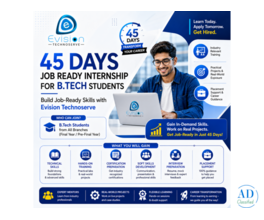 45 Days job Ready Internship for   Students – Build Job-Ready Skills with Evision Technoserve