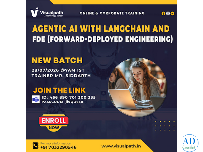 Join Agentic AI with LangChain & FDE New Batch on July 28
