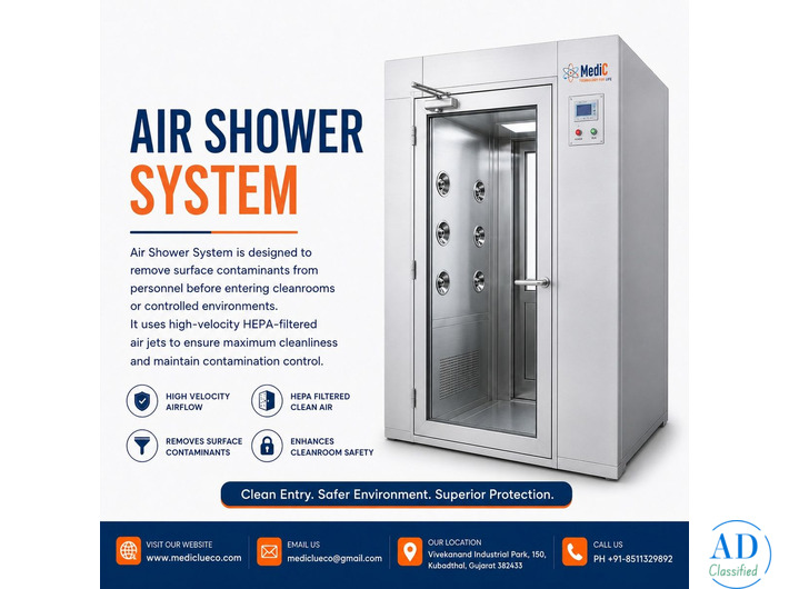 Air Shower System Supplier for Pharmaceutical Industry