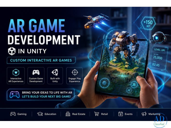 AR Game Development in Unity | Custom Interactive AR Games