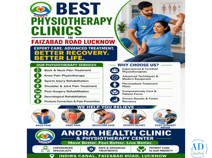 Best Physiotherapy Clinics in Faizabad Road Lucknow – Trusted Physiotherapy Experts
