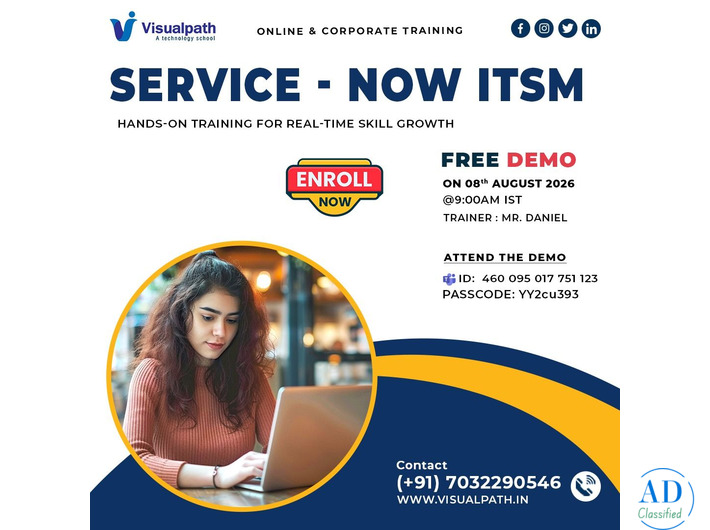 ServiceNow ITSM Online Training | Free LIVE Demo