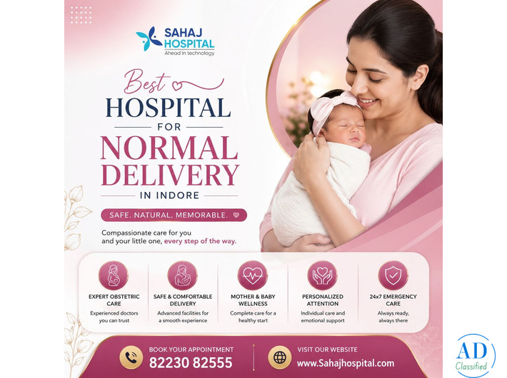 Best Hospital For Normal Delivery In Indore - Sahaj Hospital