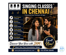 Top-Rated Singing Classes in Chennai with Professional Voice Training