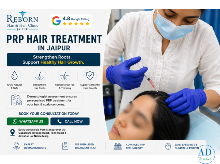 Hair Fall Not Improving? Consider PRP Hair Treatment in Jaipur