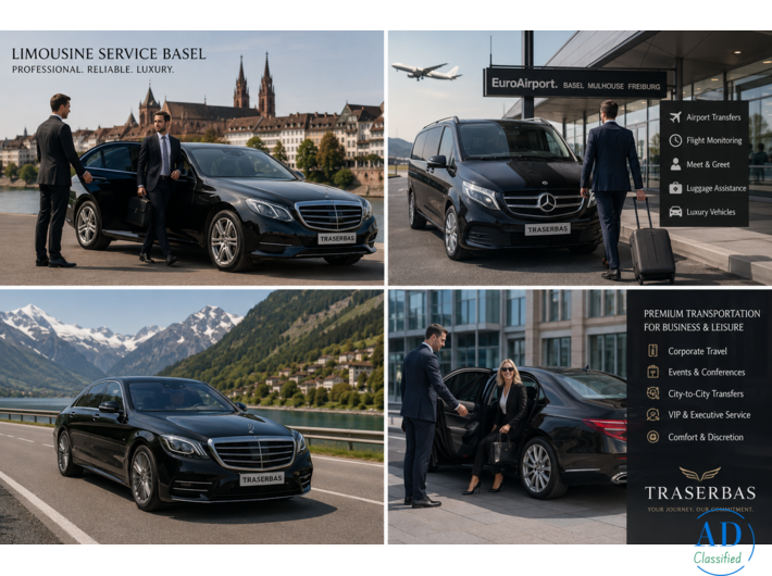 Limousine Service Basel | Airport Transfers | Traserbas