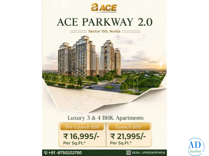 ACE Parkway 2.0 – Premium Living at Sector 150, Noida
