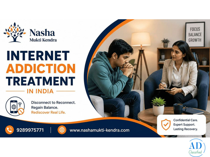 Professional Internet Addiction Treatment in India for Teens & Adults
