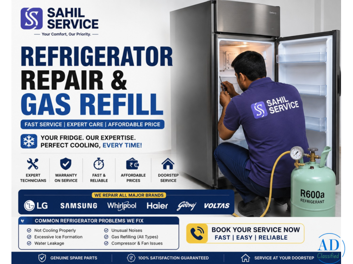Refrigerator Repair & Gas Refill in Delhi NCR | Sahil Service