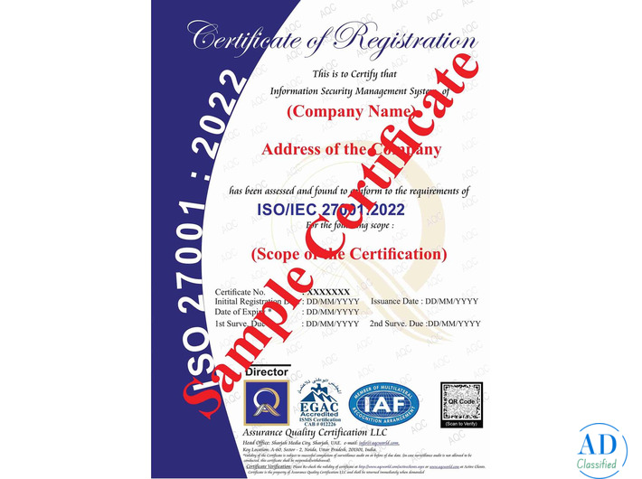 Cybersecurity Starts with AQC World ISO  :  Certification