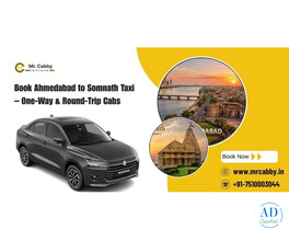 Ahmedabad to Somnath Taxi Service – One-Way & Round-Trip Cab Booking