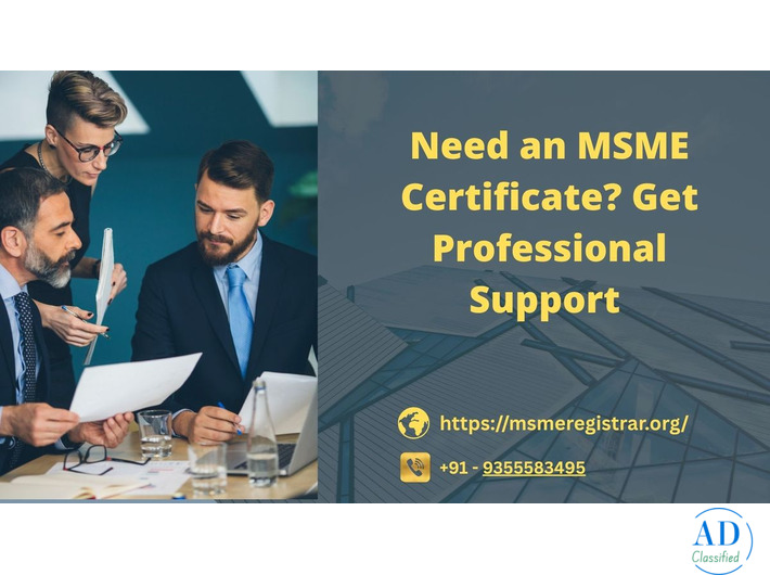 Need an MSME Certificate? Get Professional Support