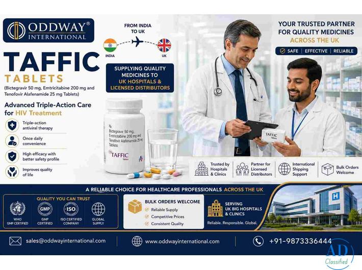 Taffic Tablets Price for Bulk Orders from Global Pharmaceutical Supplier