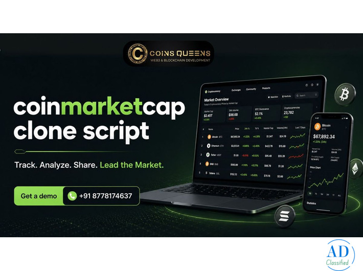 CoinMarketCap Clone Script for Investors, Exchanges & Crypto Communities