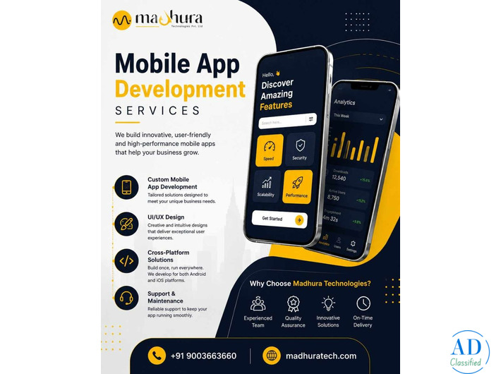 Mobile App Development Company in Coimbatore for Businesses – Madhura Technologies