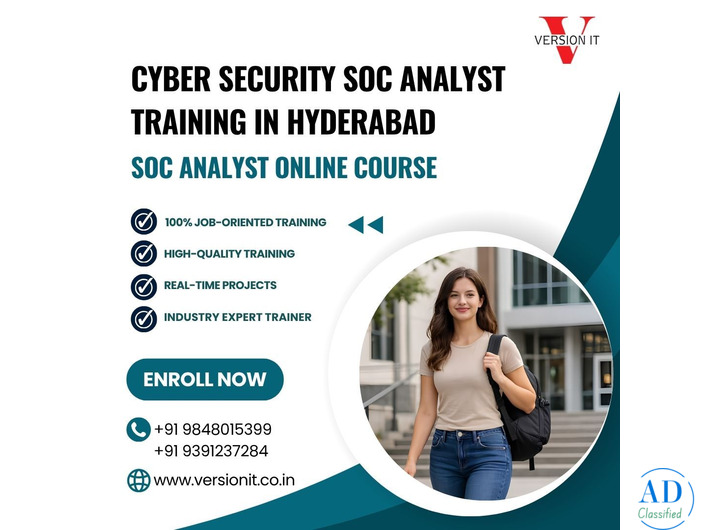 SOC Analyst Training in Hyderabad | Cyber Security Online Course